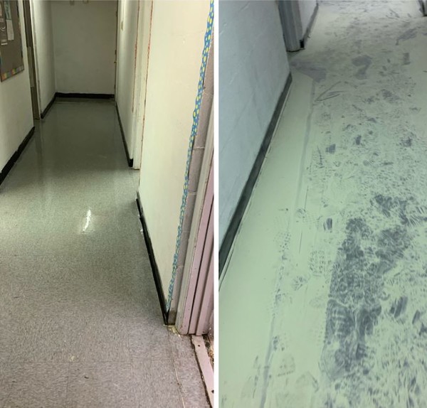 Before & After Floor Stripping & Waxing in Huntersville, NC (1)