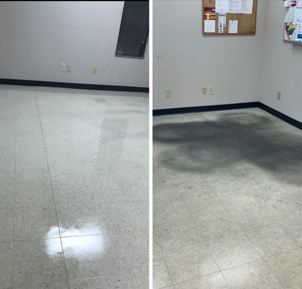 Before & Floor Strip & Wax in Staresville, NC (1)