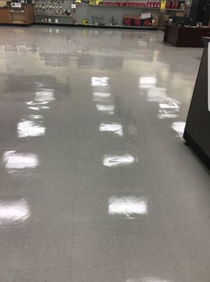 Before and After Floor Strip and Wax in Charlotte, NC. (2)