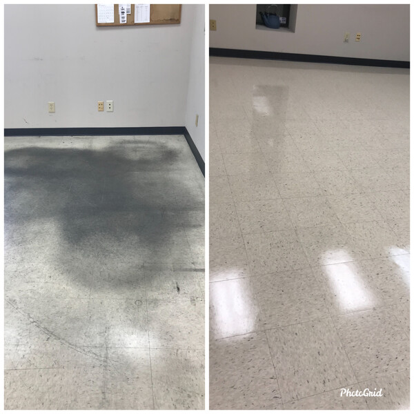 Before & After Floor Stripping & Waxing in Charlotte, NC (1)