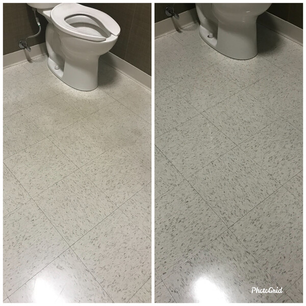 Before & After Floor Stripping & Waxing in Huntersville, NC (1)